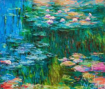 Копия картины Клода Моне "Водяные лилии", N10, художник С. Камский Артворлд.ру