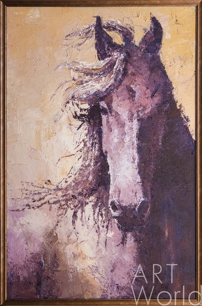 картина масло холст Картина маслом "Лошадь. Грация" , Гомеш Лия, LegacyArt Артворлд.ру