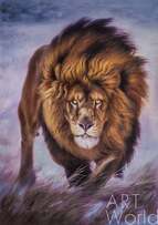 Картина маслом "Портрет льва. Царствуя и защищая" Артворлд.ру