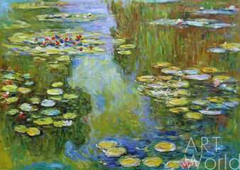 "Водяные лилии", N3, копия С.Камского картины Клода Моне Артворлд.ру