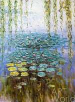 "Водяные лилии", N5, копия С.Камского картины Клода Моне Артворлд.ру