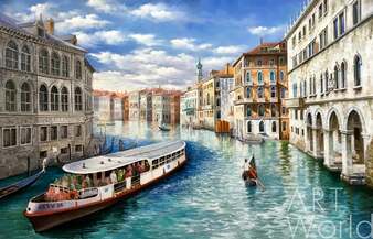 Пейзаж маслом "На каналах Венеции " (По эскизу заказчика) Артворлд.ру