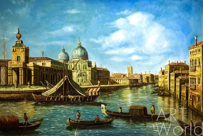 картина масло холст Картина маслом "Венецианский пейзаж N1", Ромм Александр, LegacyArt Артворлд.ру