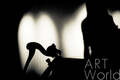 картина масло холст Фотография "Девушка, играющая на арфе", Глориан Давид, фотограф