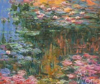"Водяные лилии", N22, копия С. Камского картины Клода Моне Артворлд.ру