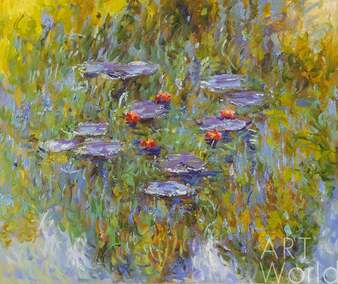 "Водяные лилии", N26, копия С. Камского картины Клода Моне Артворлд.ру