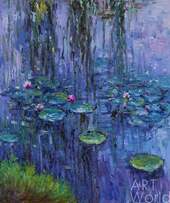 "Водяные лилии N34", копия С Камского картины Клода Моне Артворлд.ру